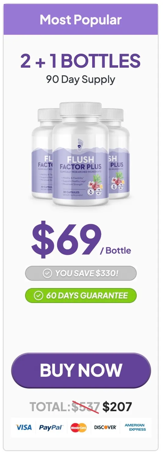 Flush Factor Plus 90-day supply bundle